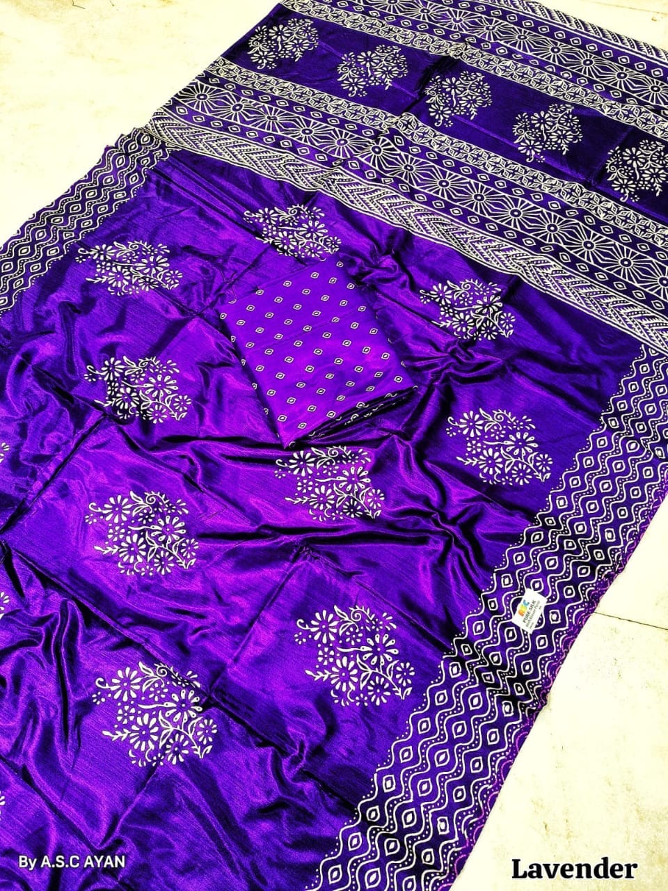Alpana Print Pure Silk Saree – Exceptional Quality