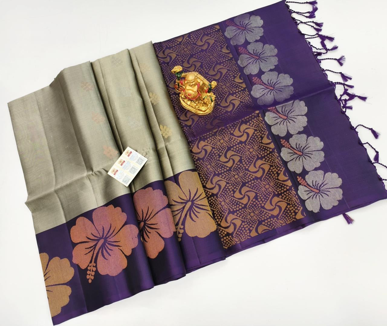 Elegance Redefined: Handloom Soft Silk Sarees with Golden Glamour