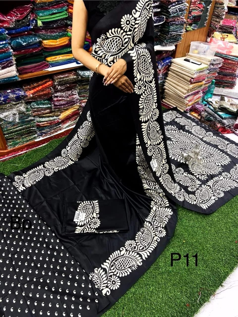 Alpana Print Pure Silk Saree – Exceptional Quality