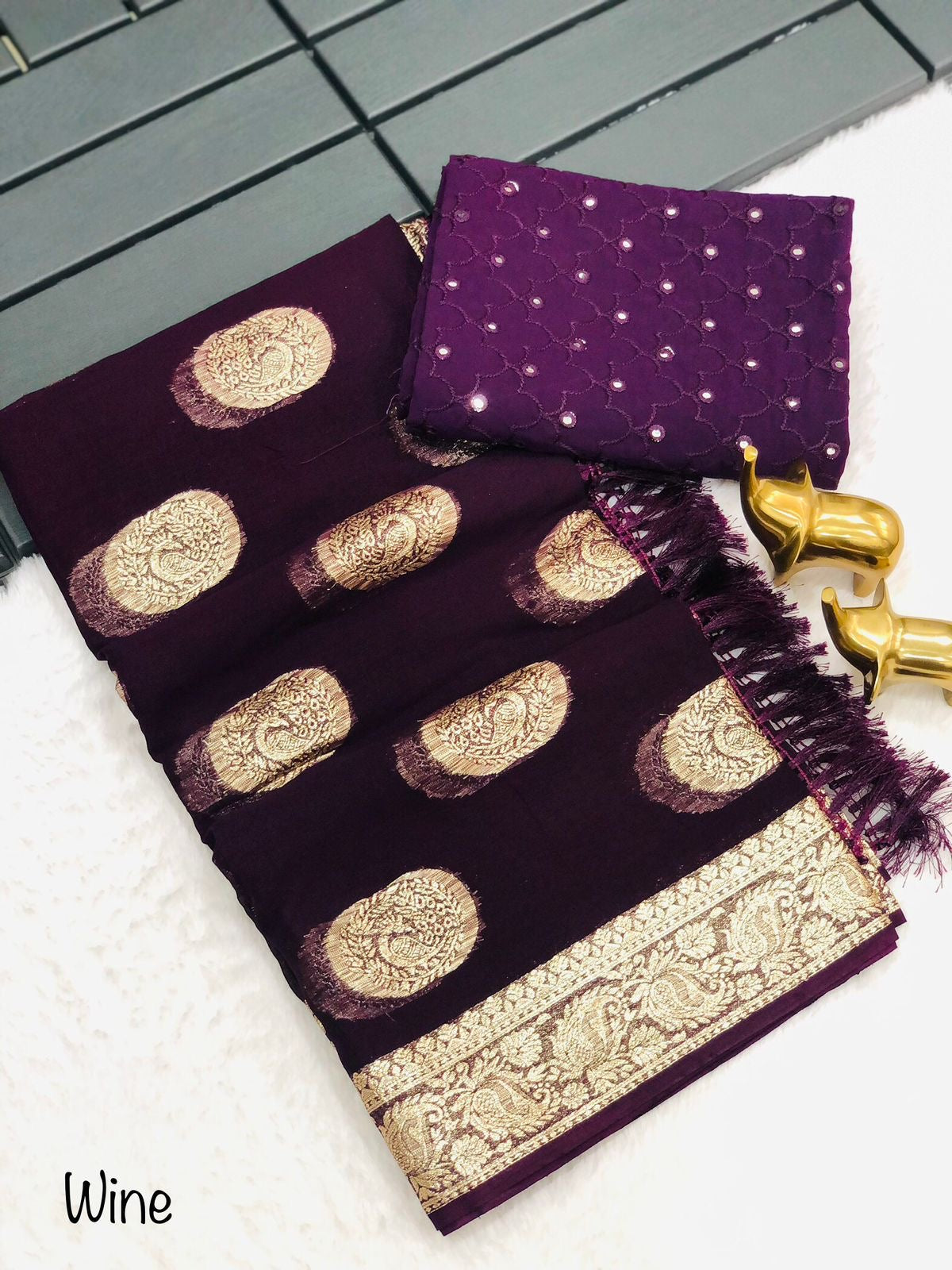 Pure Viscose Georgette Sarees