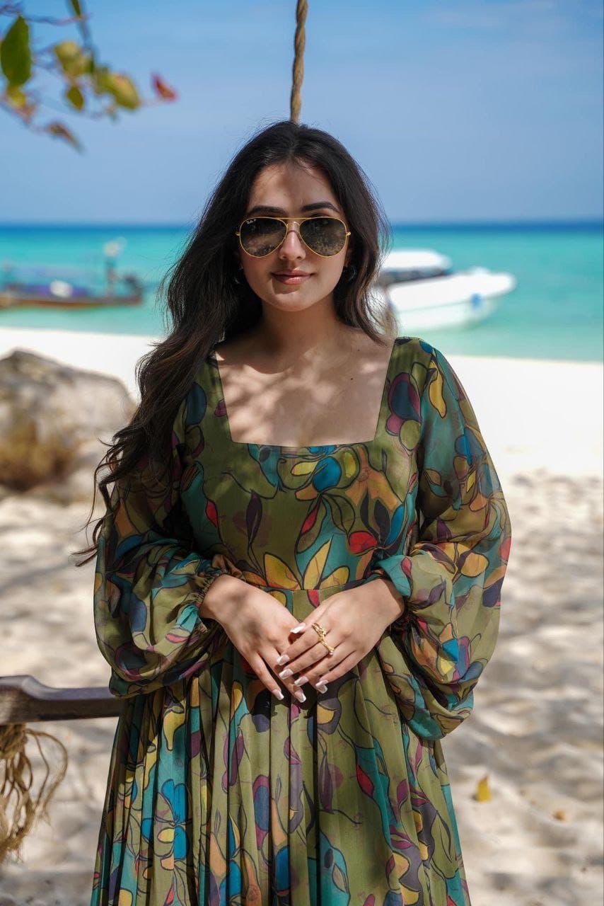 Floral Georgette Maxis on Sale
