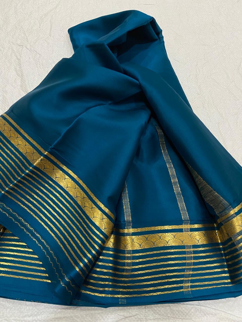 Lot 2 : Now Ready to Immediate Dispatch : Pure Crepe Mysore Silk Sarees - Silk Mark Certified