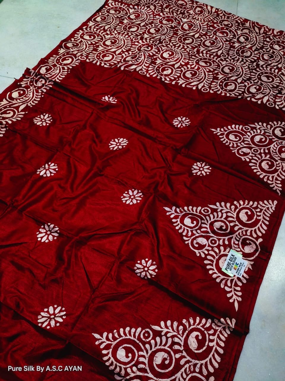 Alpana Print Pure Silk Saree – Exceptional Quality