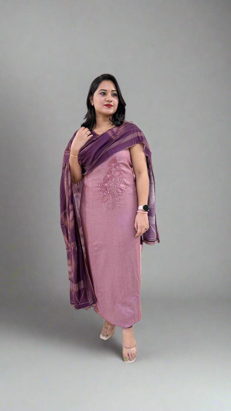 Kashmeeree Lining with Intricate Embroidery Work