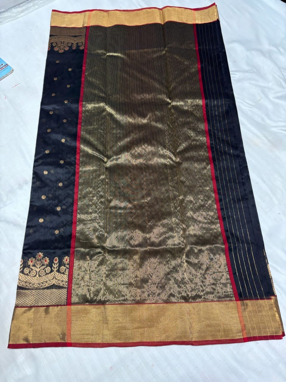 Pattu Silk All Over Butte Minakari Handborder Saree