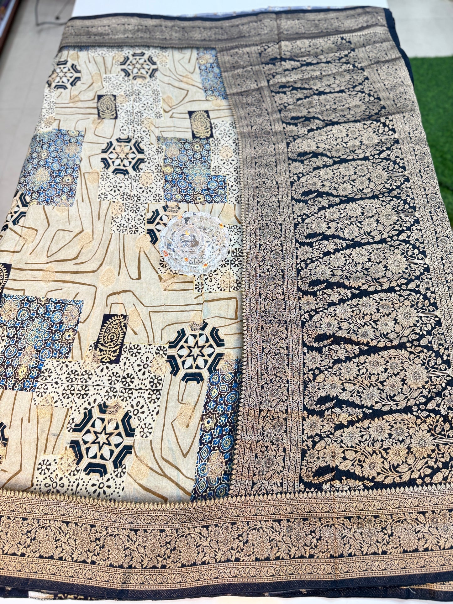 Pure Modal Silk Saree with Digital Print and Zari Border – Premium Festive Ethnic Saree for Women