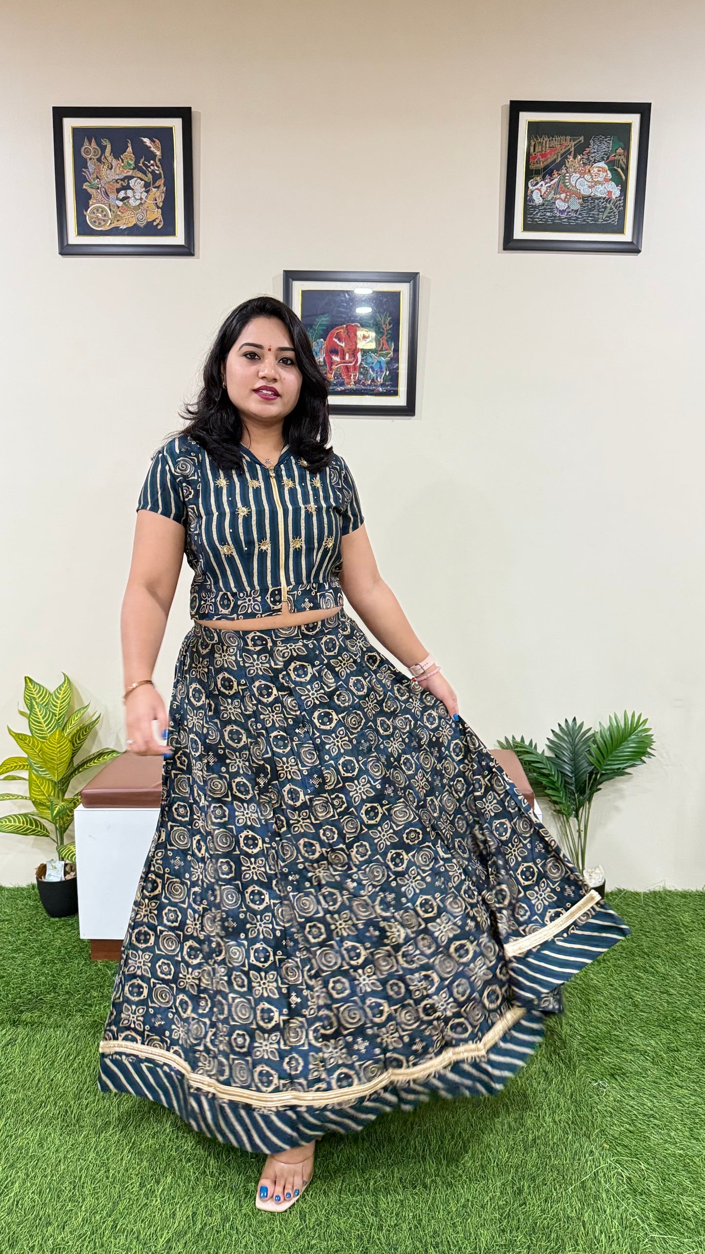 Elevate Your Festive Look for Just ₹1999 - Muslin Top, Skirt Dupatta