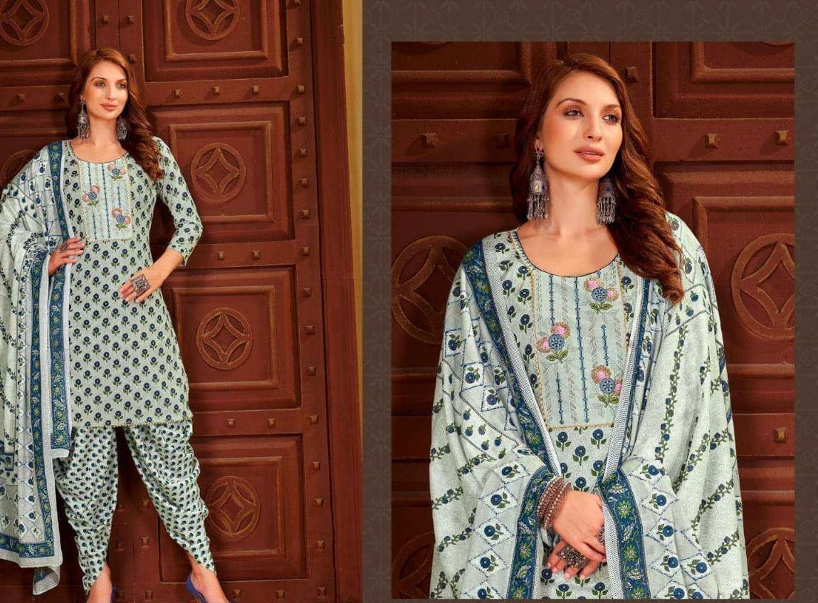 Jaipuri Work Rayon Dress Material
