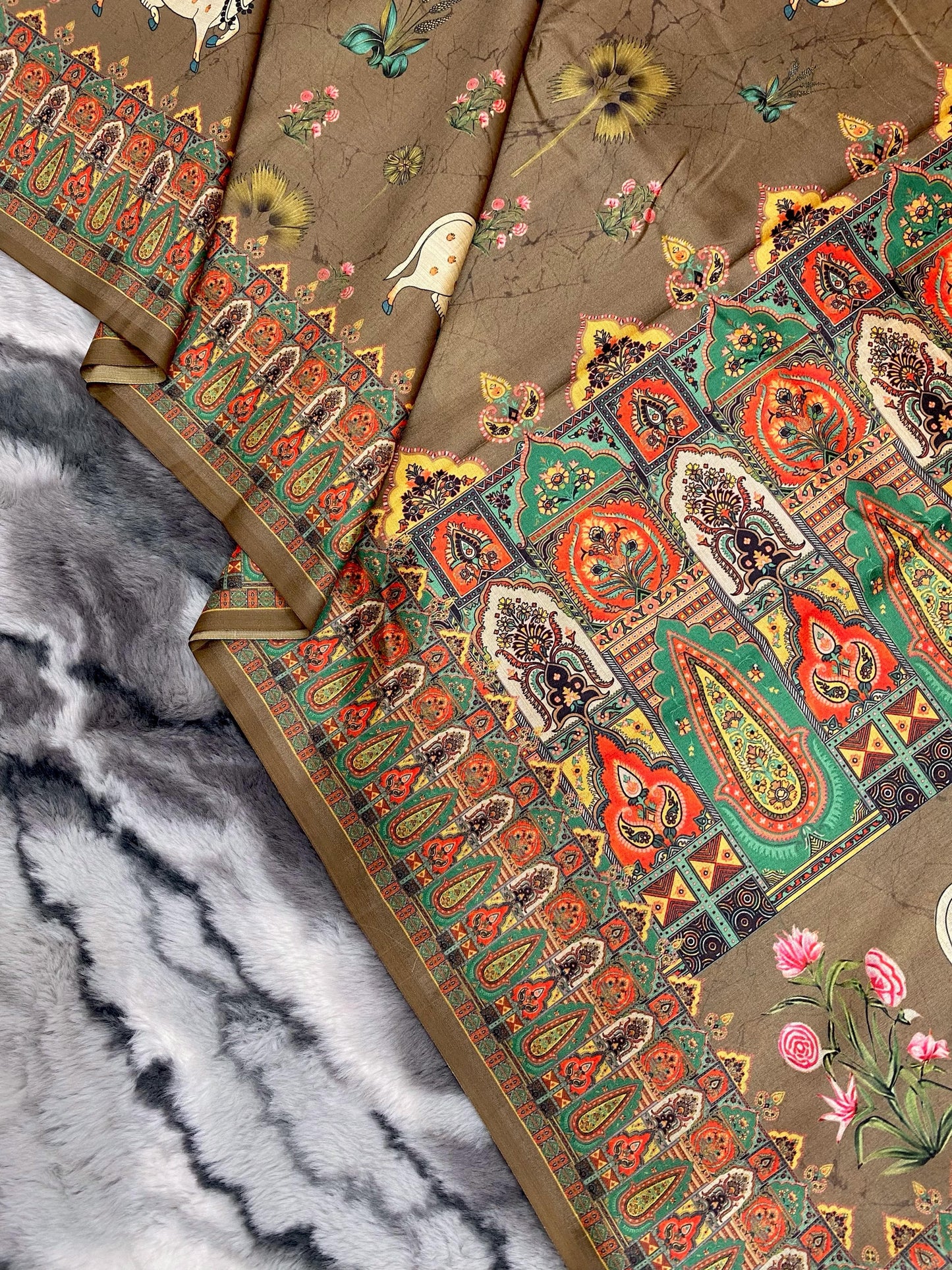 Elegance Redefined: Pichwai Silk Sarees with Tassel Accents