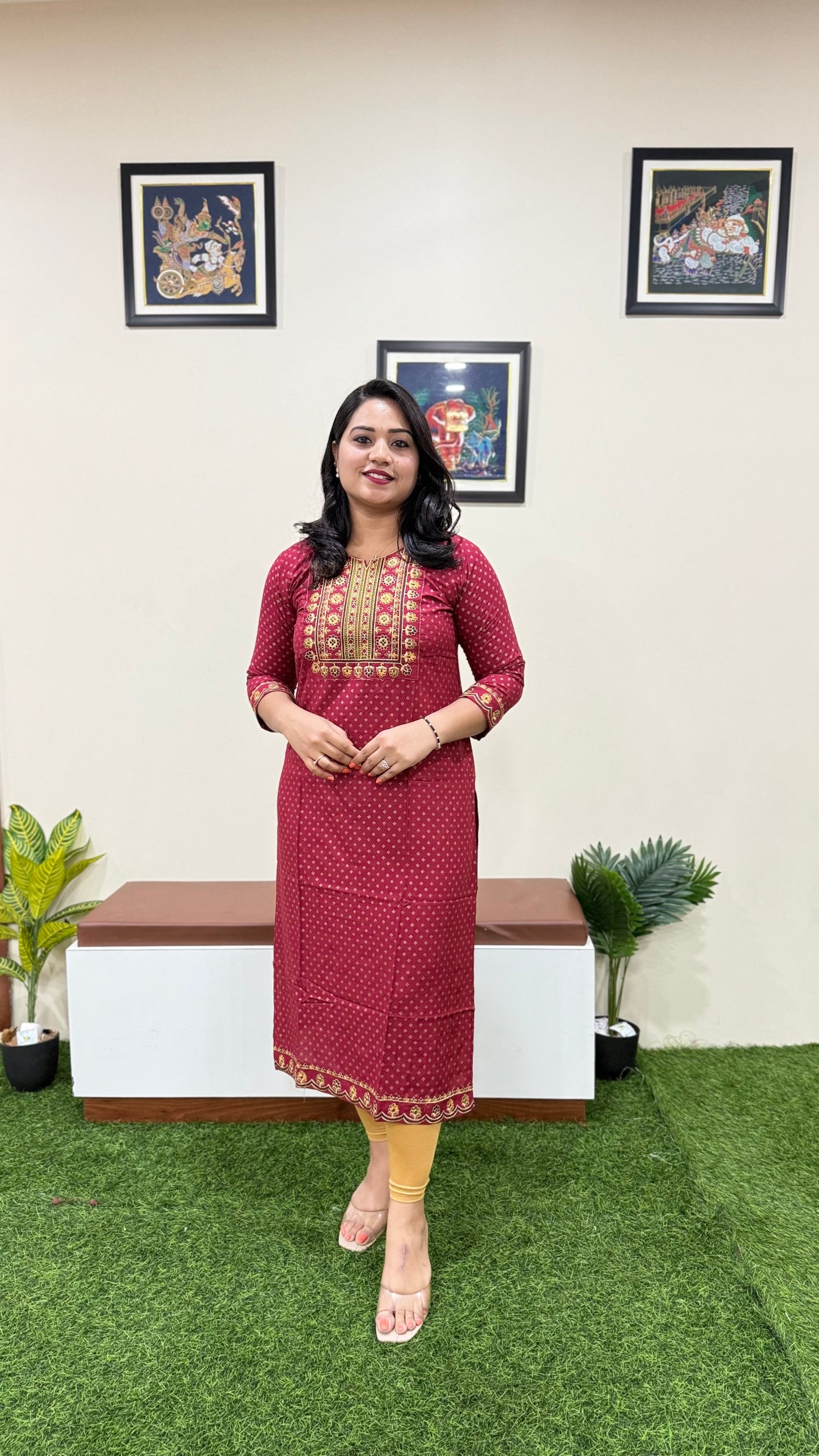 Solid Premium Designer Kurtis