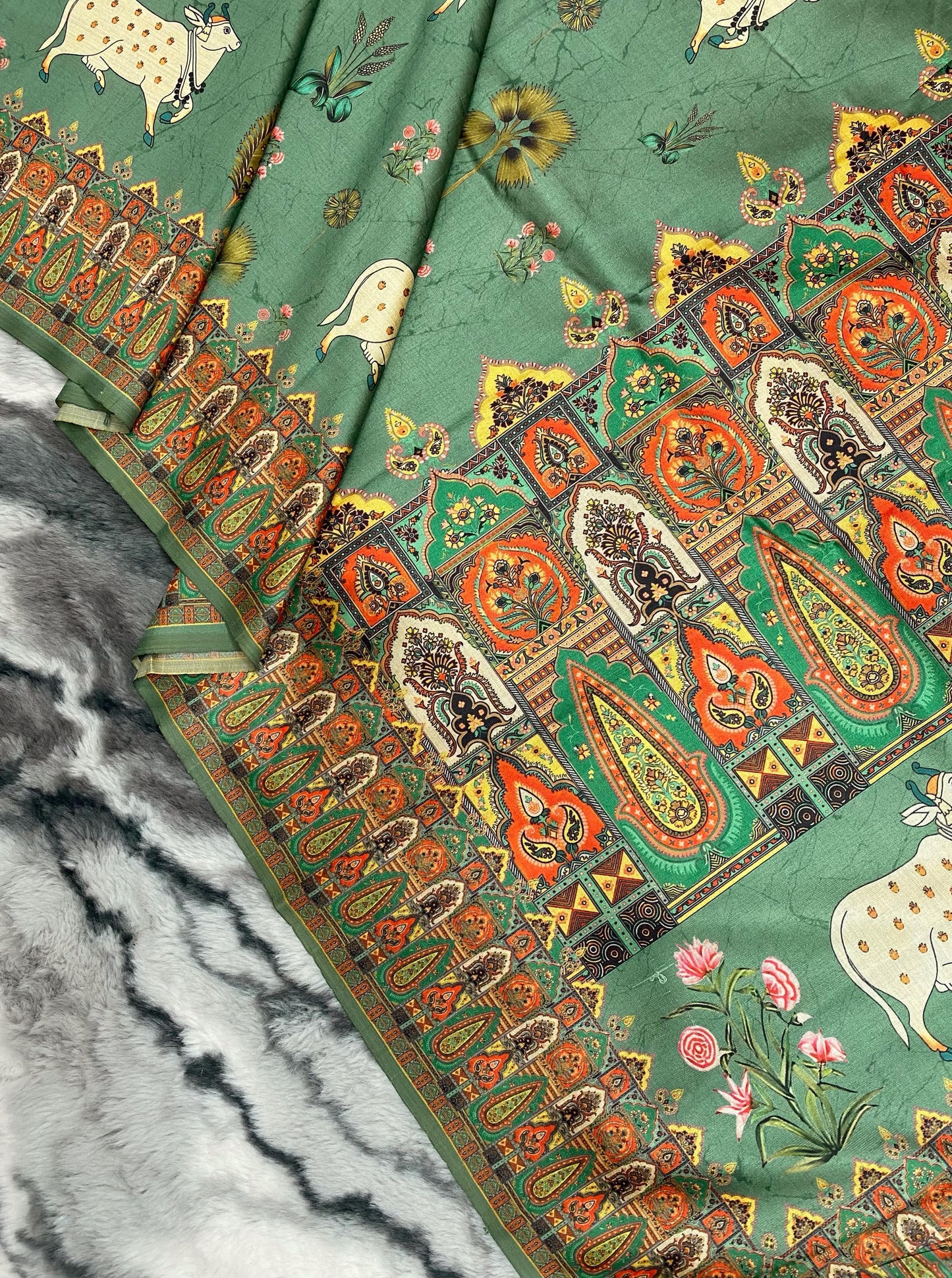 Elegance Redefined: Pichwai Silk Sarees with Tassel Accents