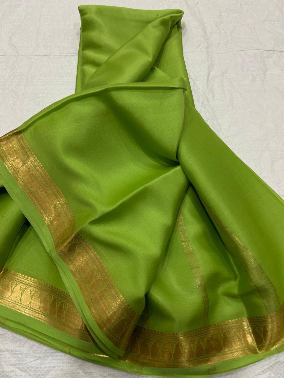Lot 2 : Now Ready to Immediate Dispatch : Pure Crepe Mysore Silk Sarees - Silk Mark Certified