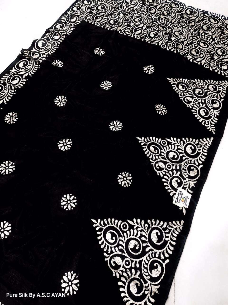 Alpana Print Pure Silk Saree – Exceptional Quality