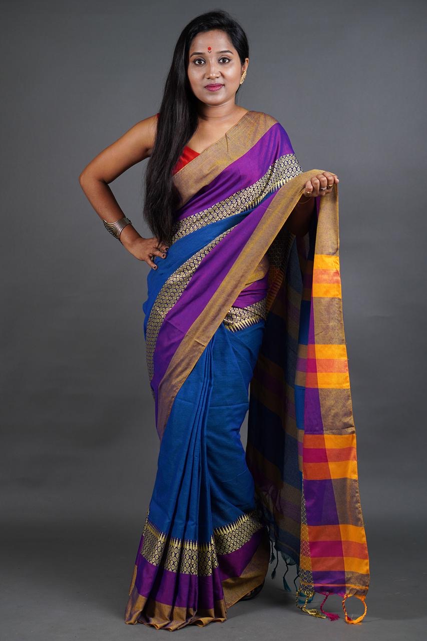 Traditional Elegance: Pure Cotton Handloom Sarees Collection