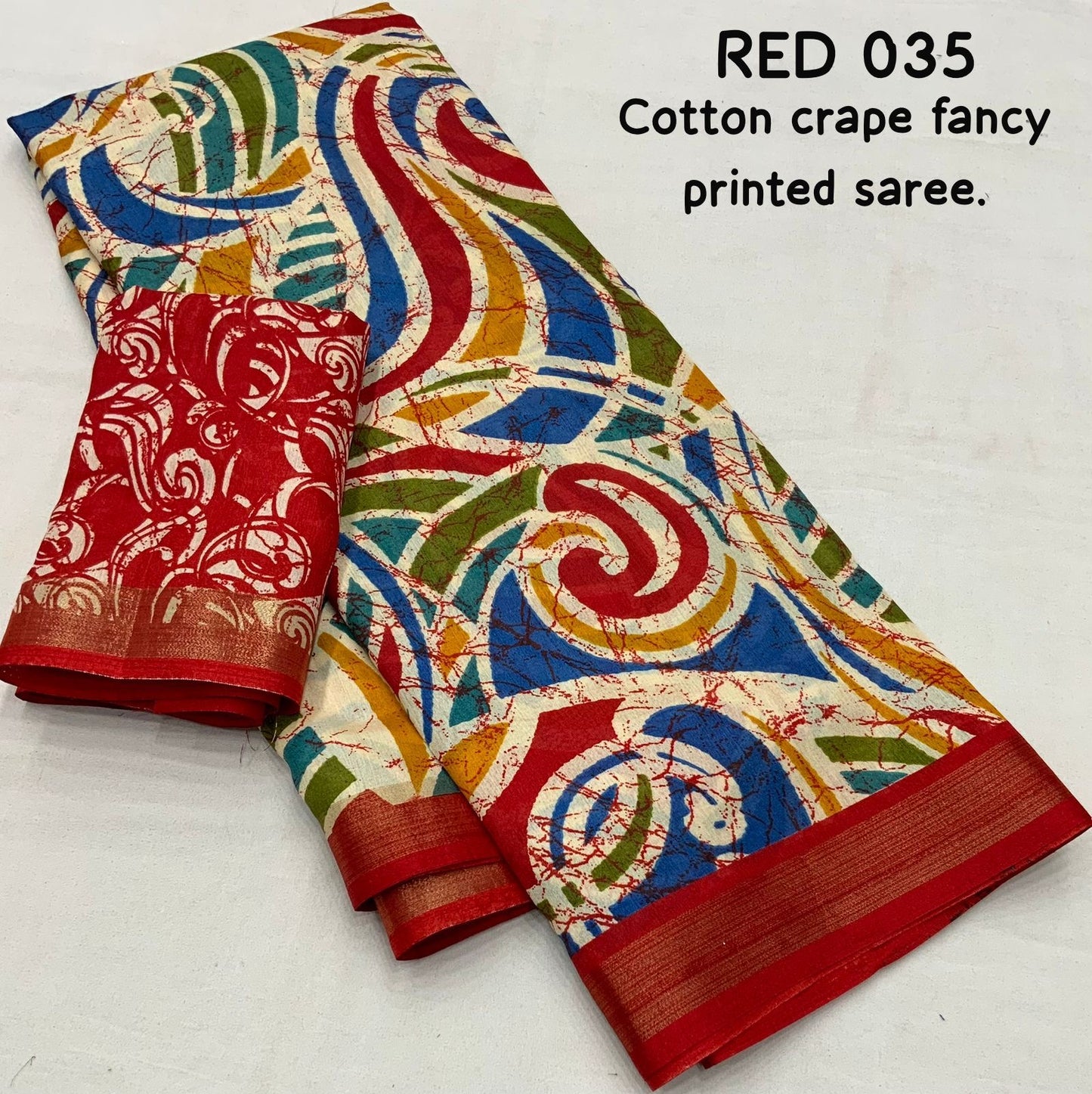 Cotton Crape Sarees