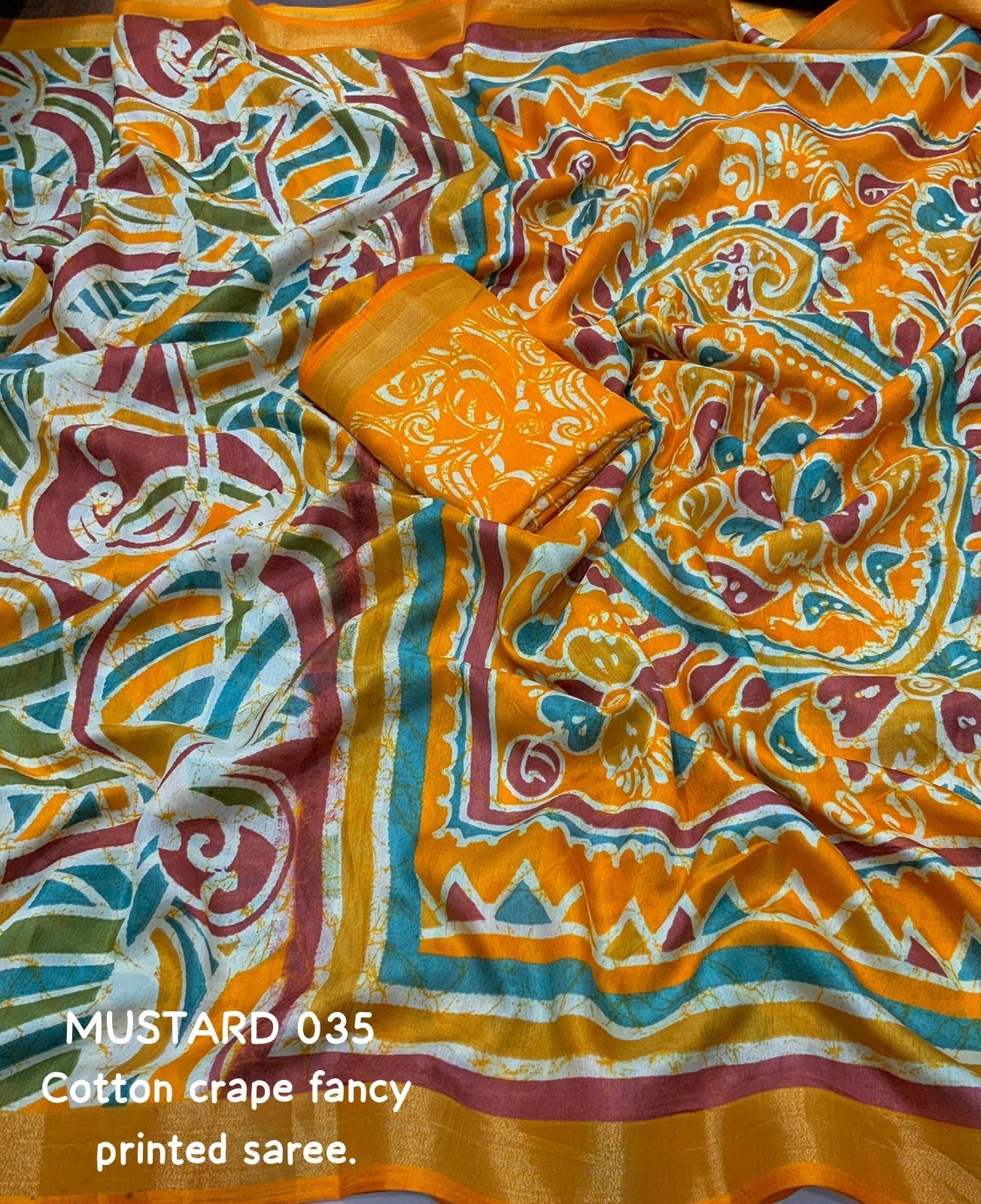 Cotton Crape Sarees