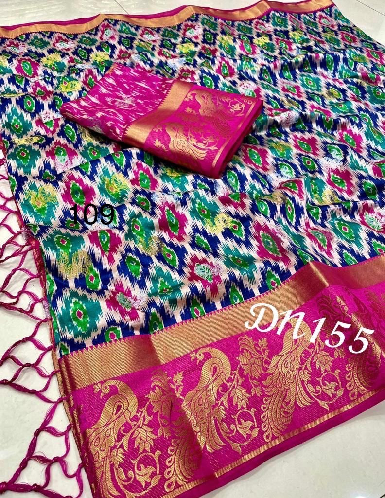 Raw Silk Jacquard Sarees