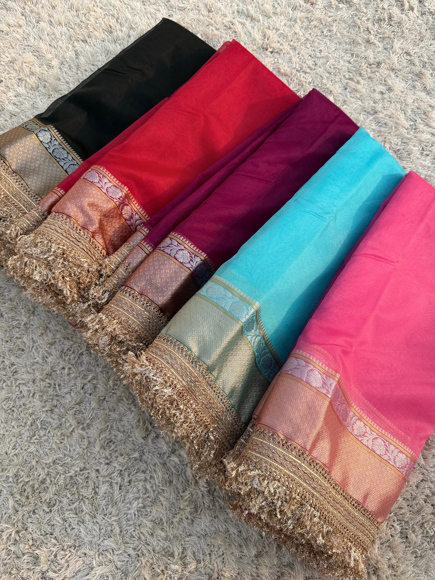 Trending Collection: Banarasi Kora Organza Soft Silk Saree - No COD for this Product