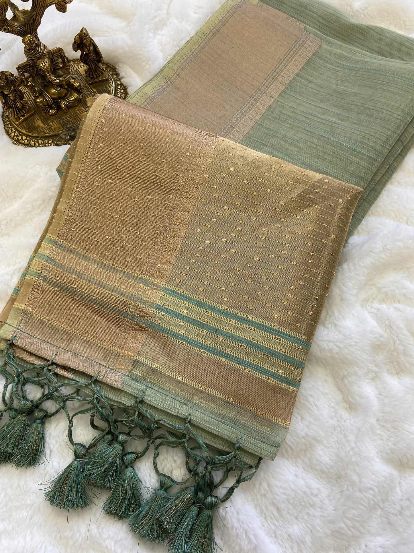 Gleaming Elegance Soft Banarasi Tissue Silk