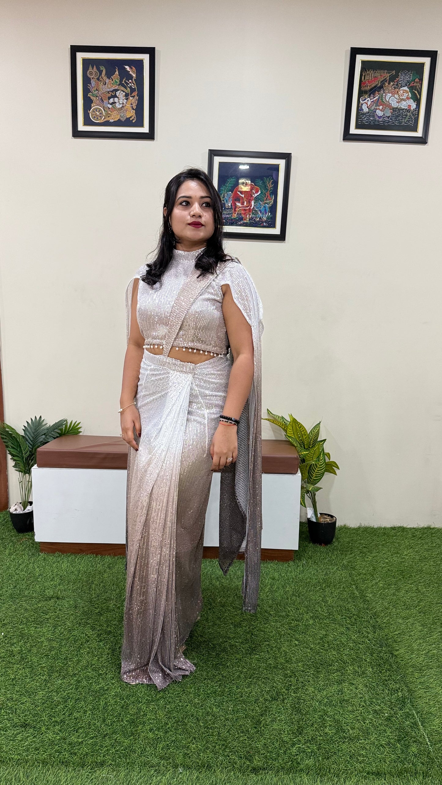 Wedding launch Lehenga Saree