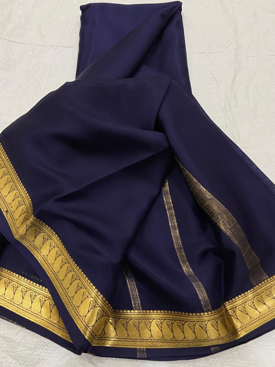 Lot 2 : Now Ready to Immediate Dispatch : Pure Crepe Mysore Silk Sarees - Silk Mark Certified