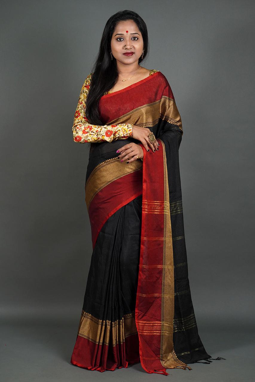 Traditional Elegance: Pure Cotton Handloom Sarees Collection