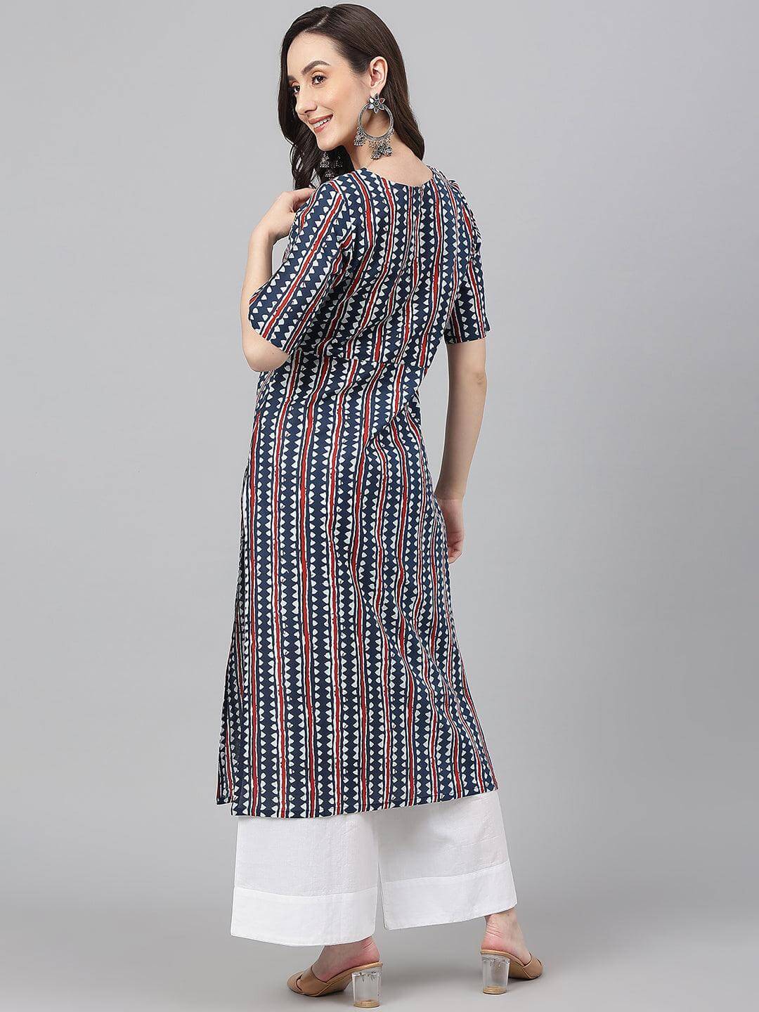 STRAIGHT KURTA GEOMETRIC 4016MFJ