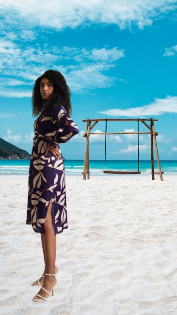 Abstract A-Line Dress