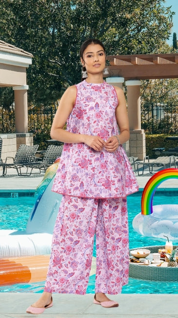 Crepe Digital Printed Co-ords Set