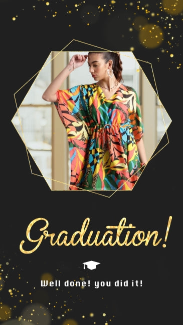 Muslin Tropical Kaftan Dress