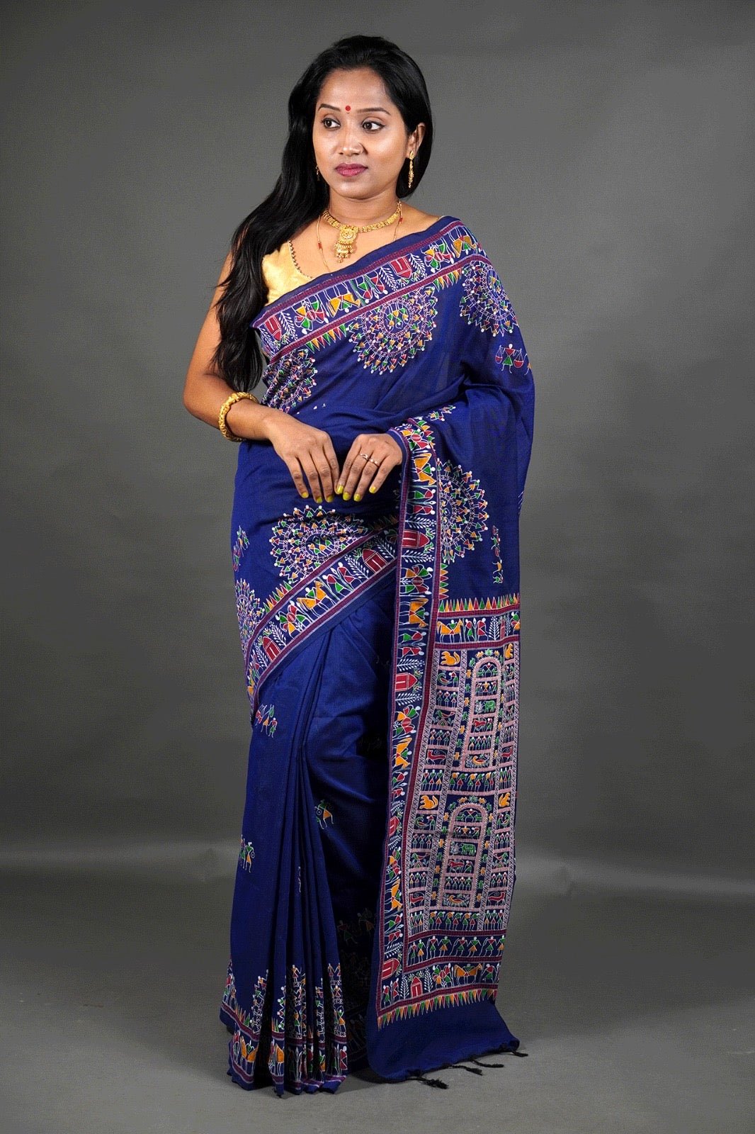 CK Madhubani Print Saree - Mani's Fashions