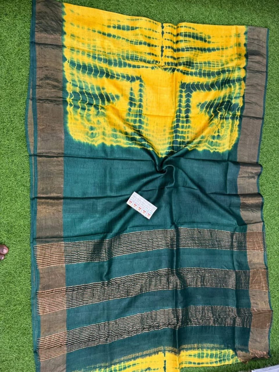 Exclusive Shibori Katan Silk Saree - Mani's Fashions
