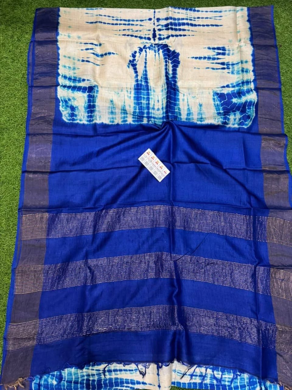 Exclusive Shibori Katan Silk Saree - Mani's Fashions