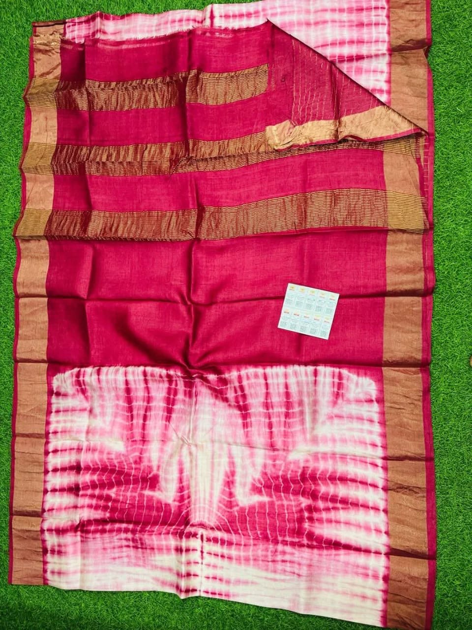 Exclusive Shibori Katan Silk Saree - Mani's Fashions