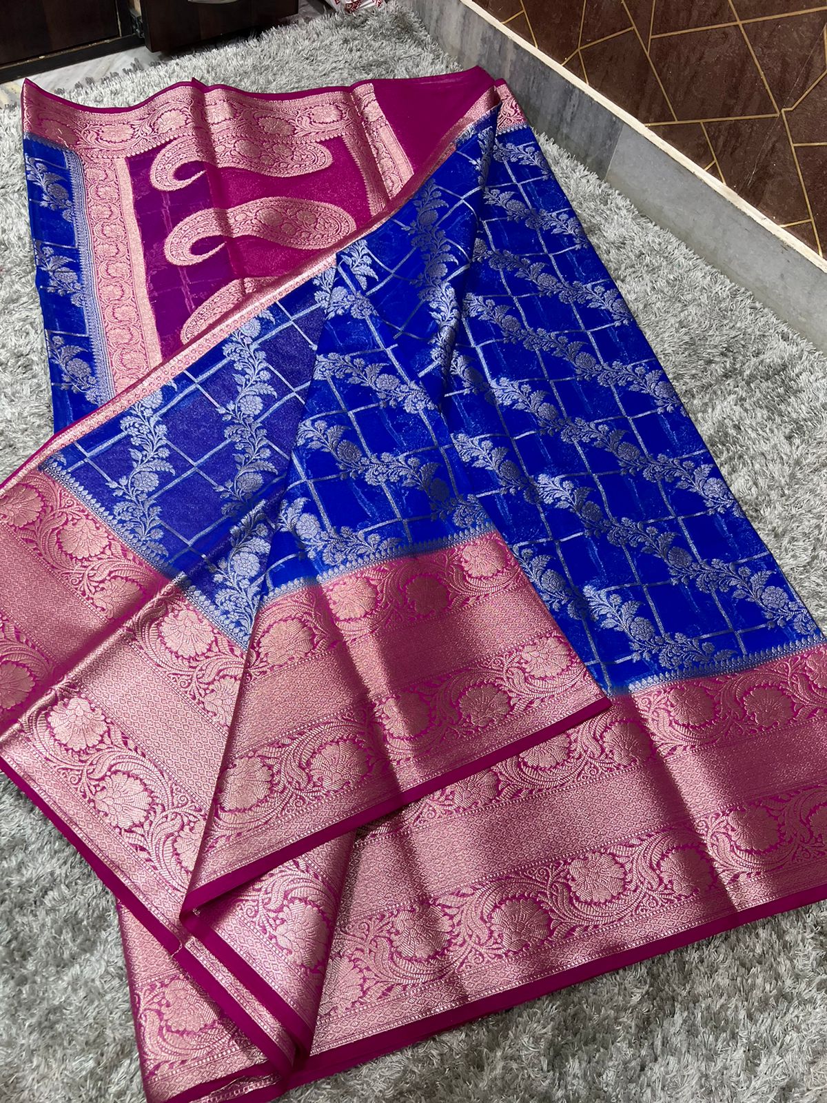 Banarasi Semi Georgette Silk Sarees