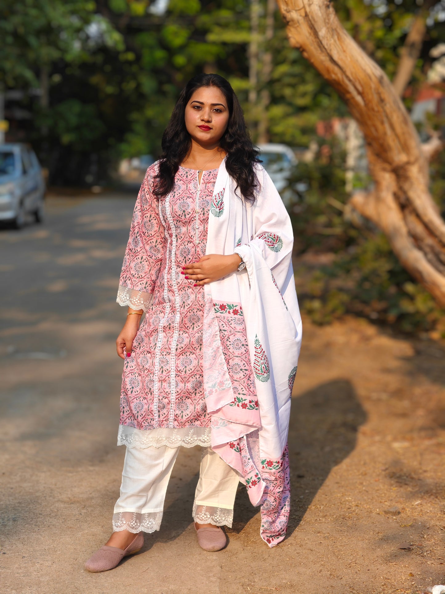 Peachy Elegance Suit Set