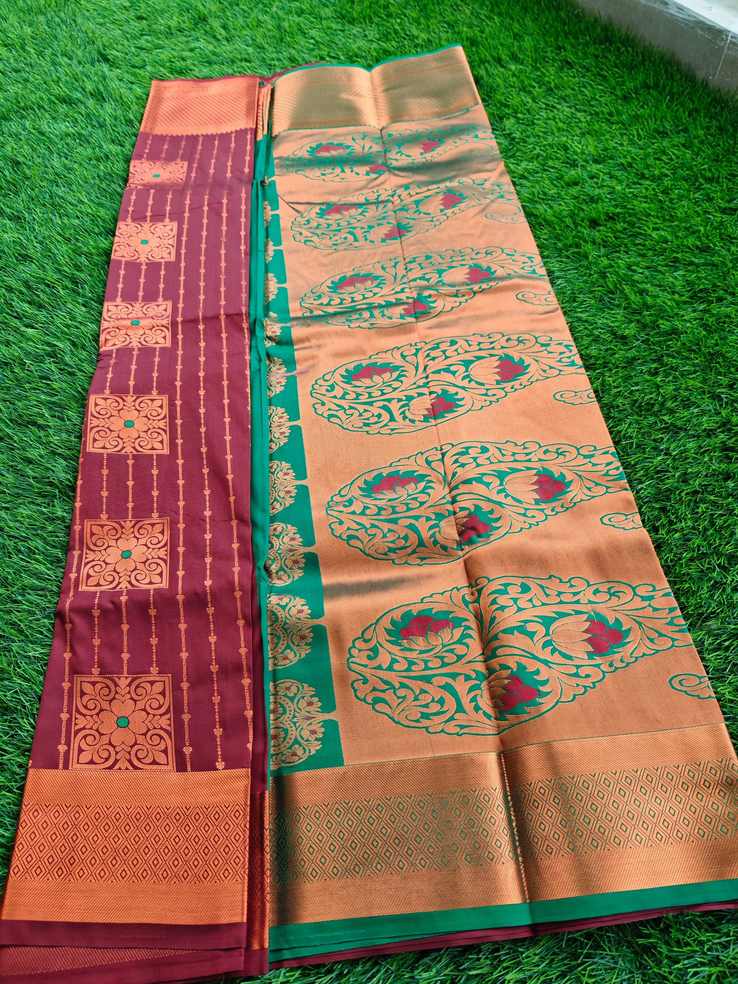 Regal Revarie Dharmavaram Style Meena Soft Silk Sarees
