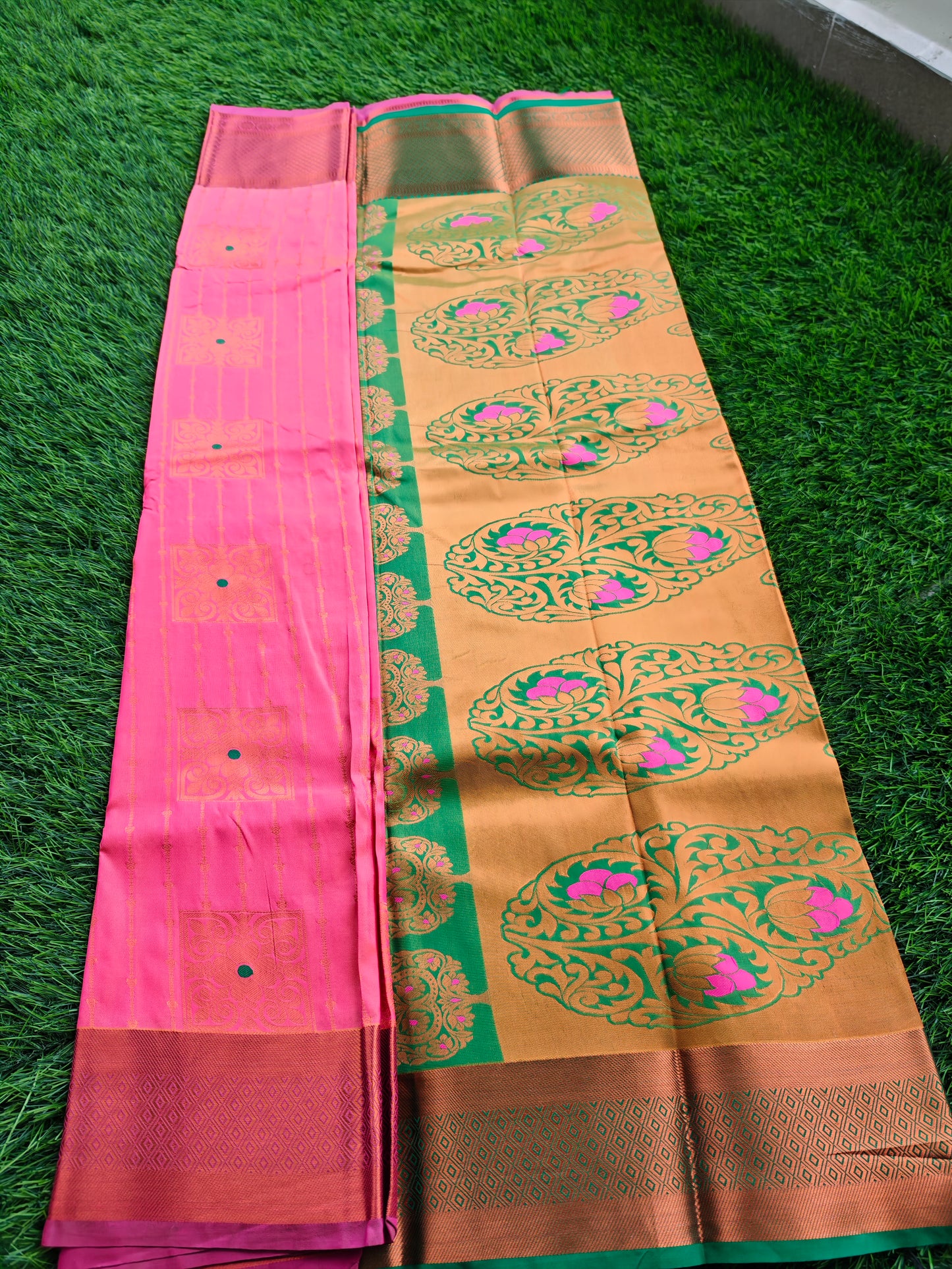 Regal Revarie Dharmavaram Style Meena Soft Silk Sarees