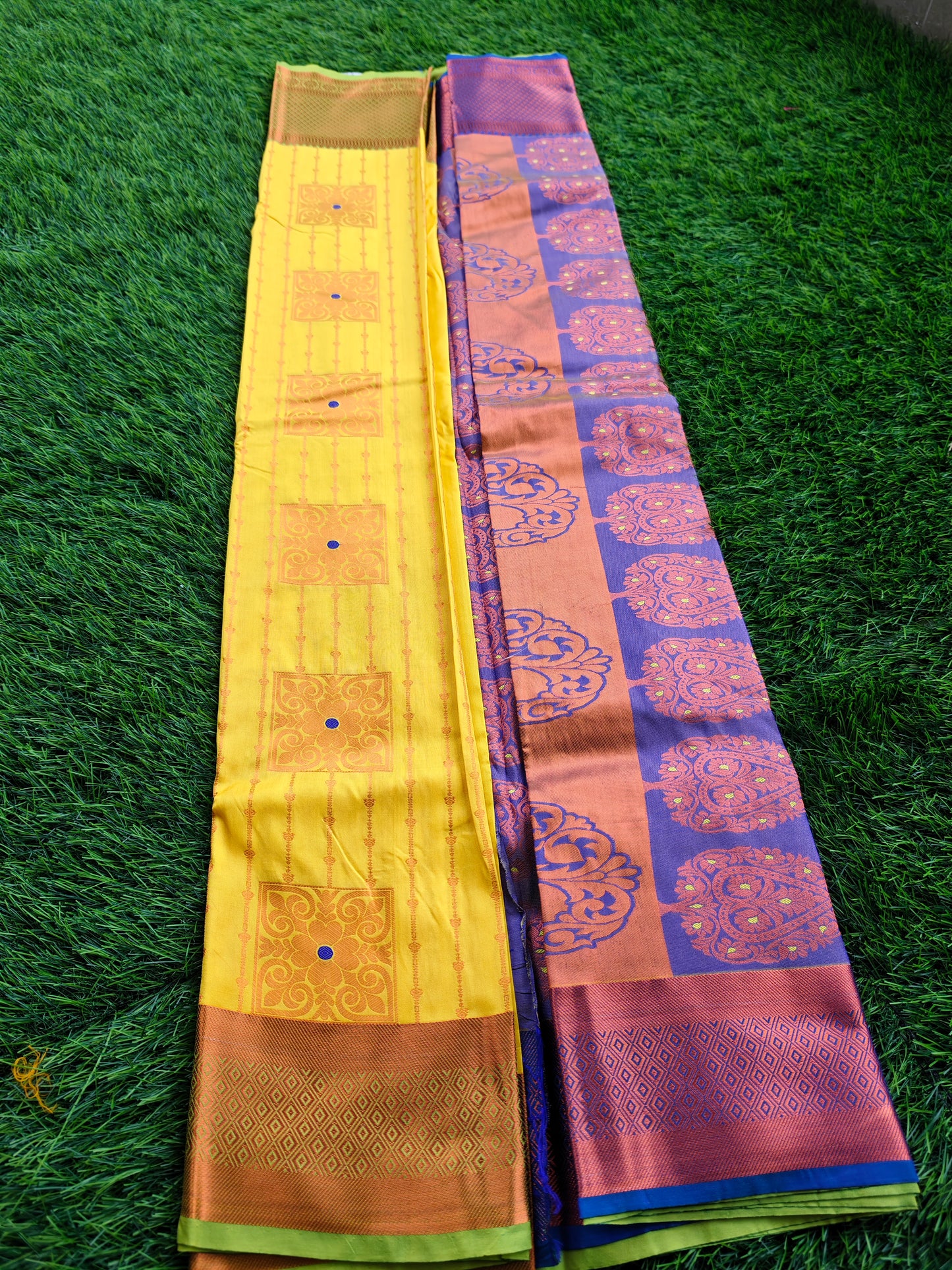 Regal Revarie Dharmavaram Style Meena Soft Silk Sarees
