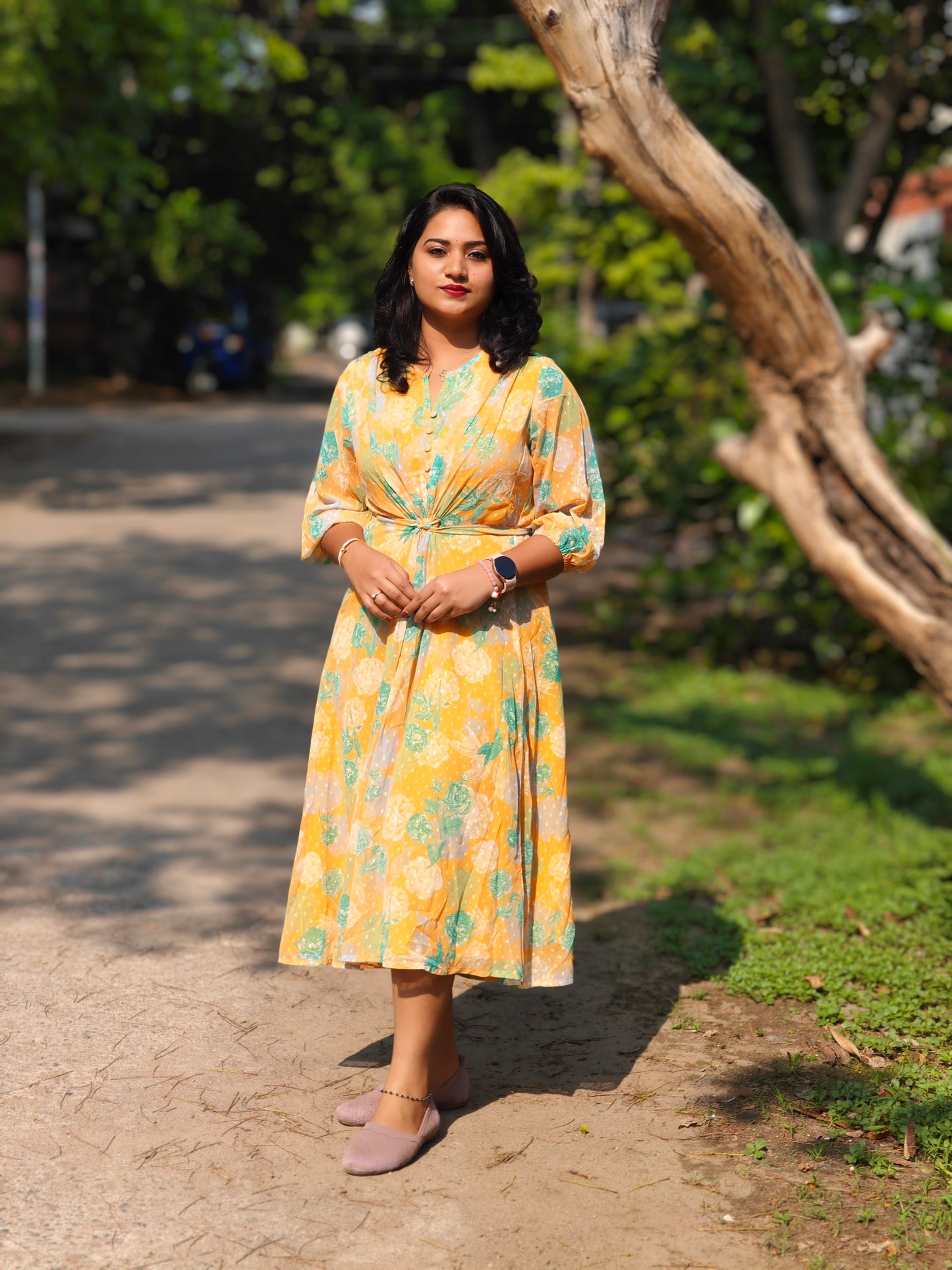 Beautiful Floral Western Dress 224