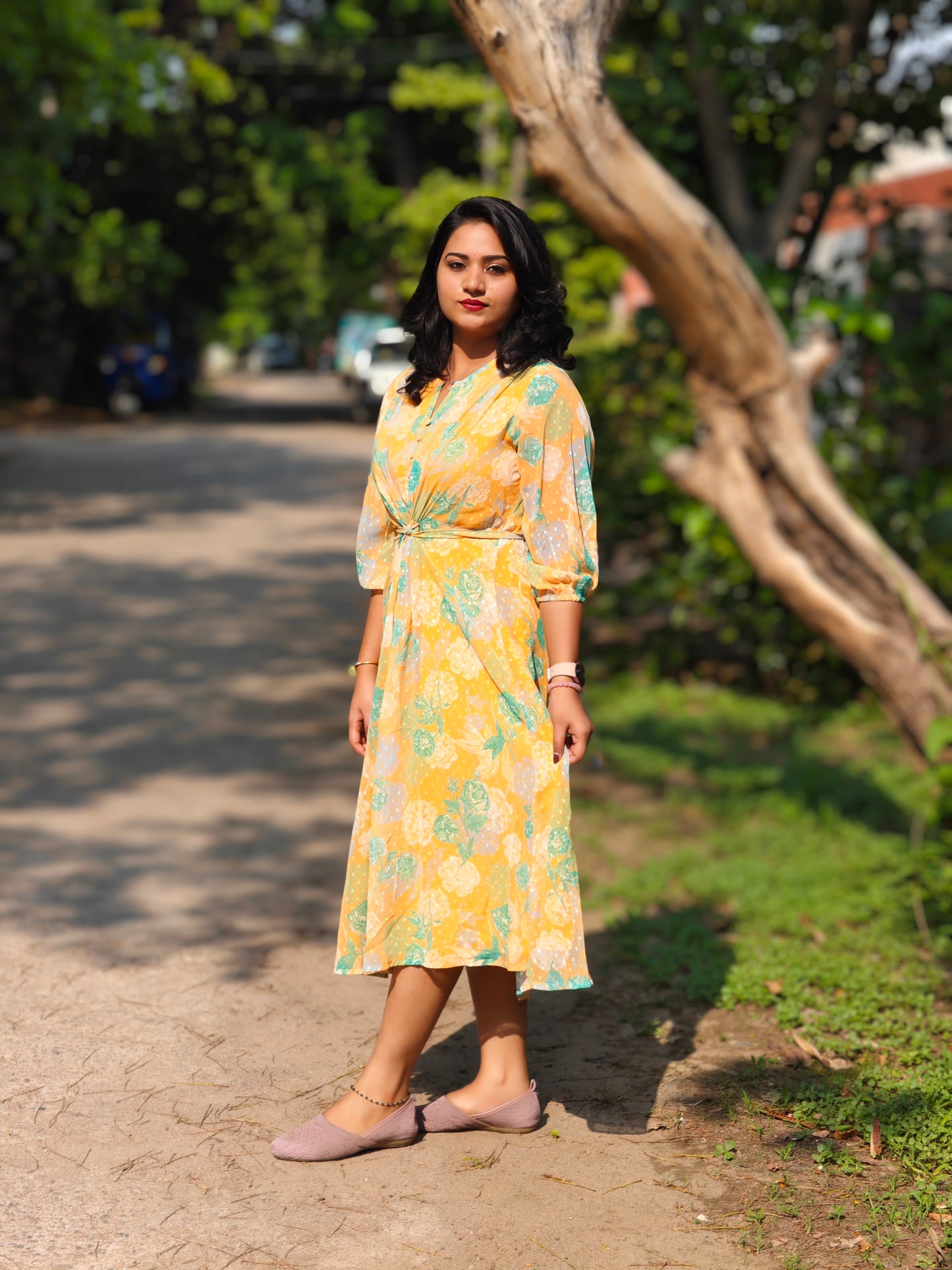 Beautiful Floral Western Dress 224