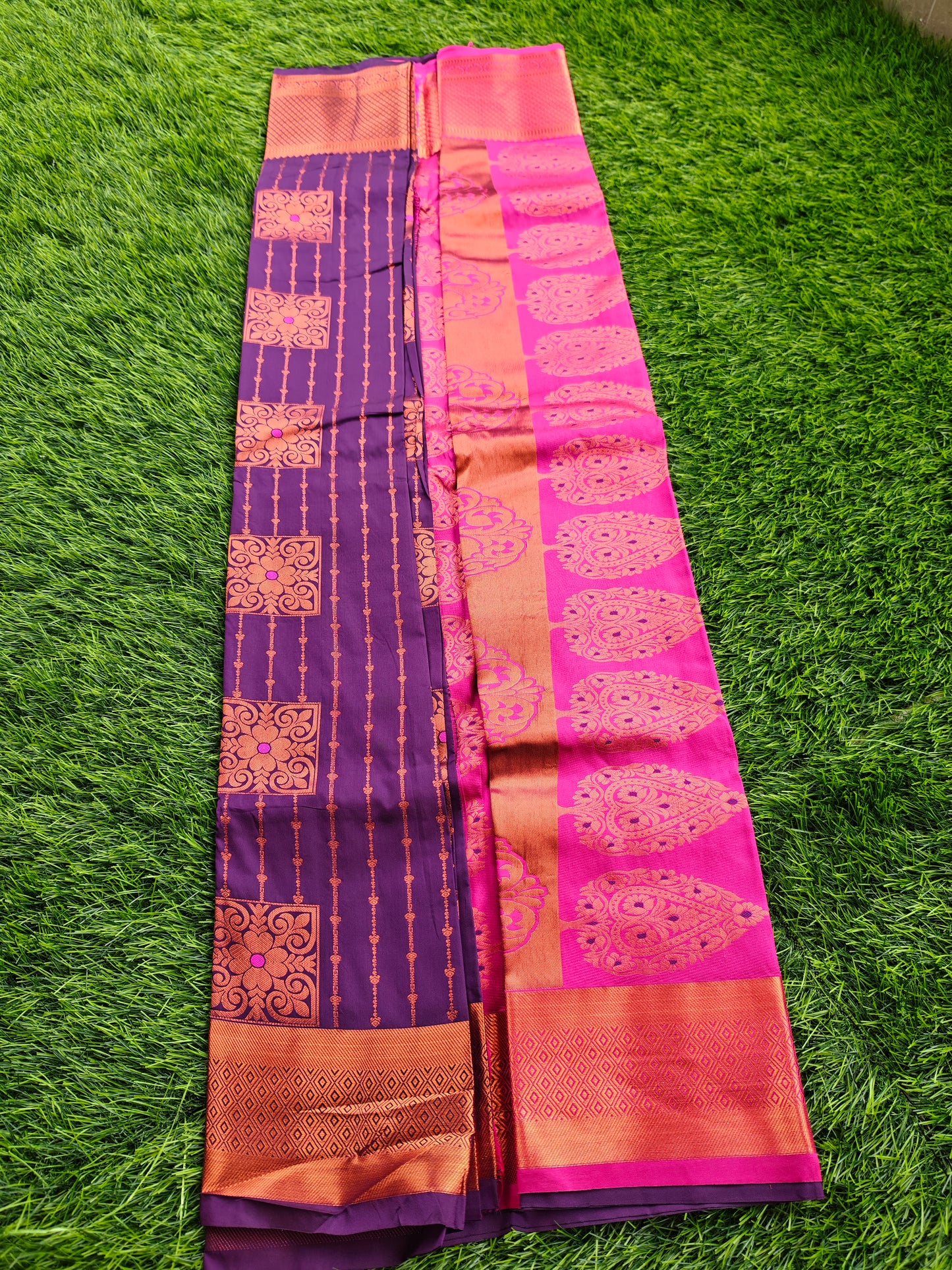 Regal Revarie Dharmavaram Style Meena Soft Silk Sarees