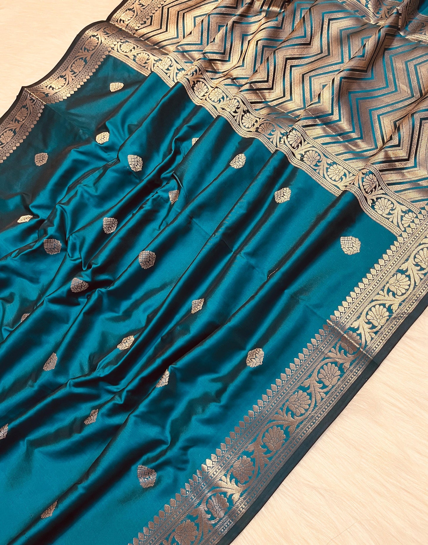 Silky Banarasi Semi Katan Soft Silk Saree