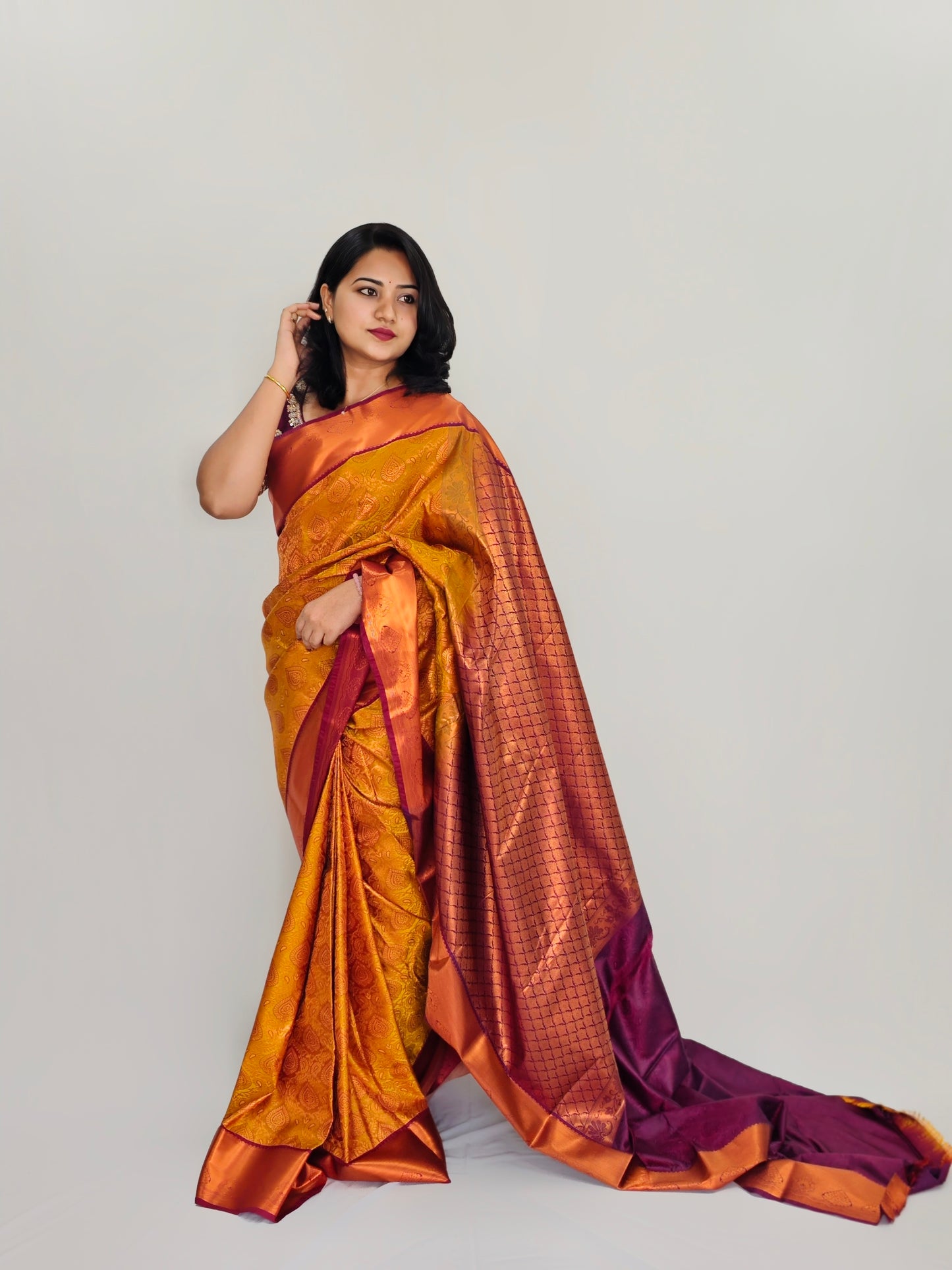 Charm on a Budget: Unveil Affordable Elegance with our Bridal Kanchipuram Sarees