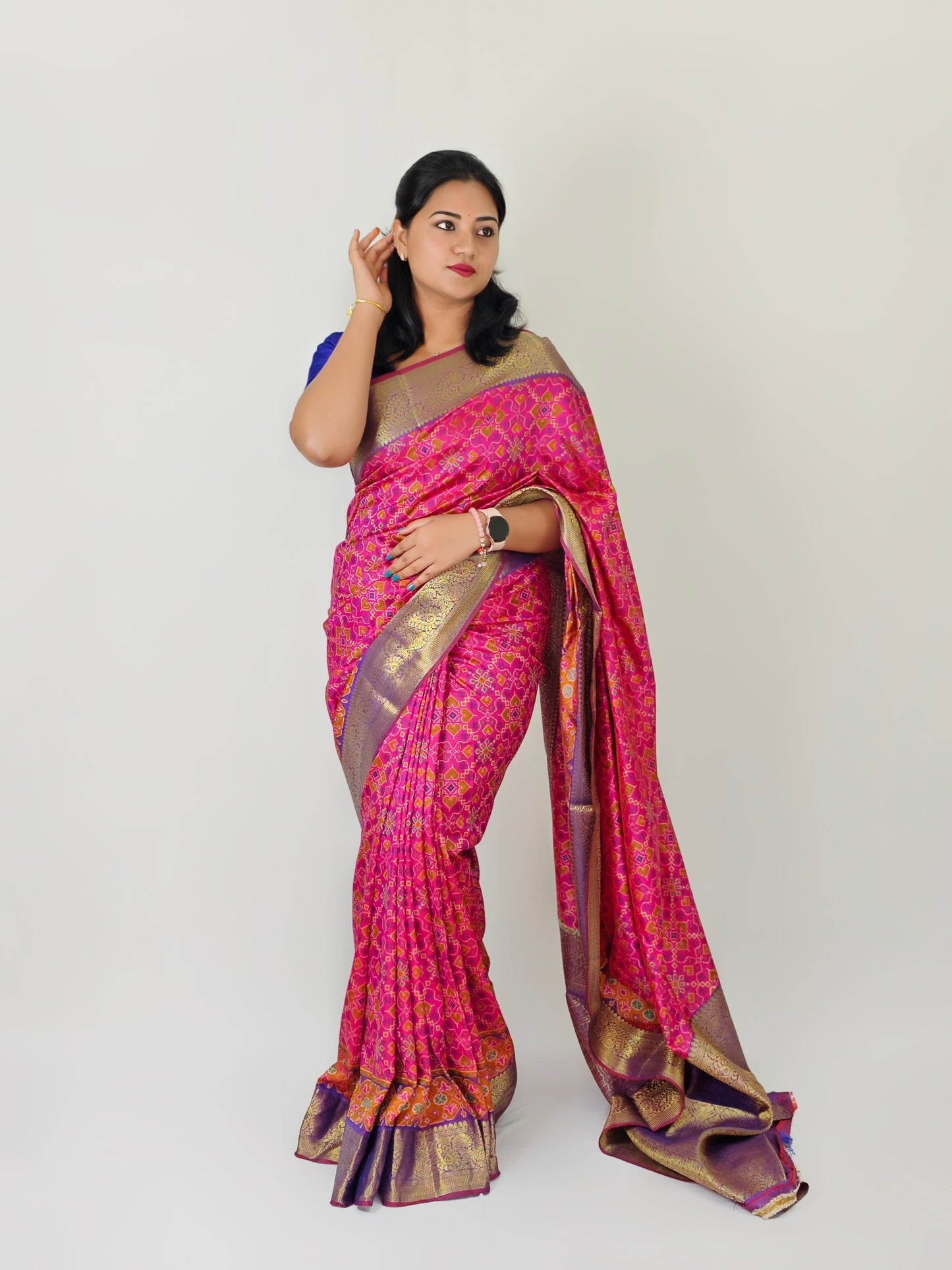 Aurora Ikkat Pochampalli Cotton Silk Sarees