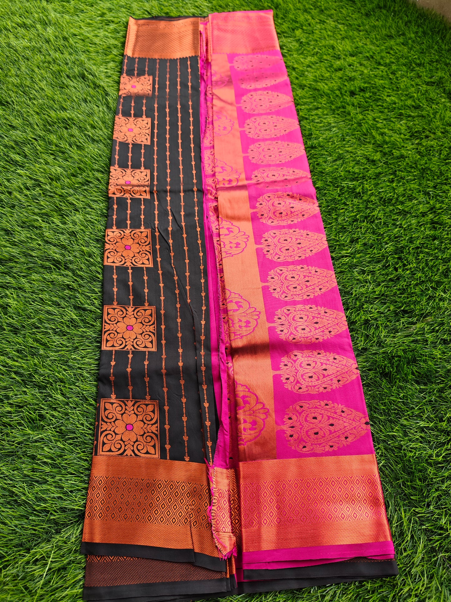Regal Revarie Dharmavaram Style Meena Soft Silk Sarees