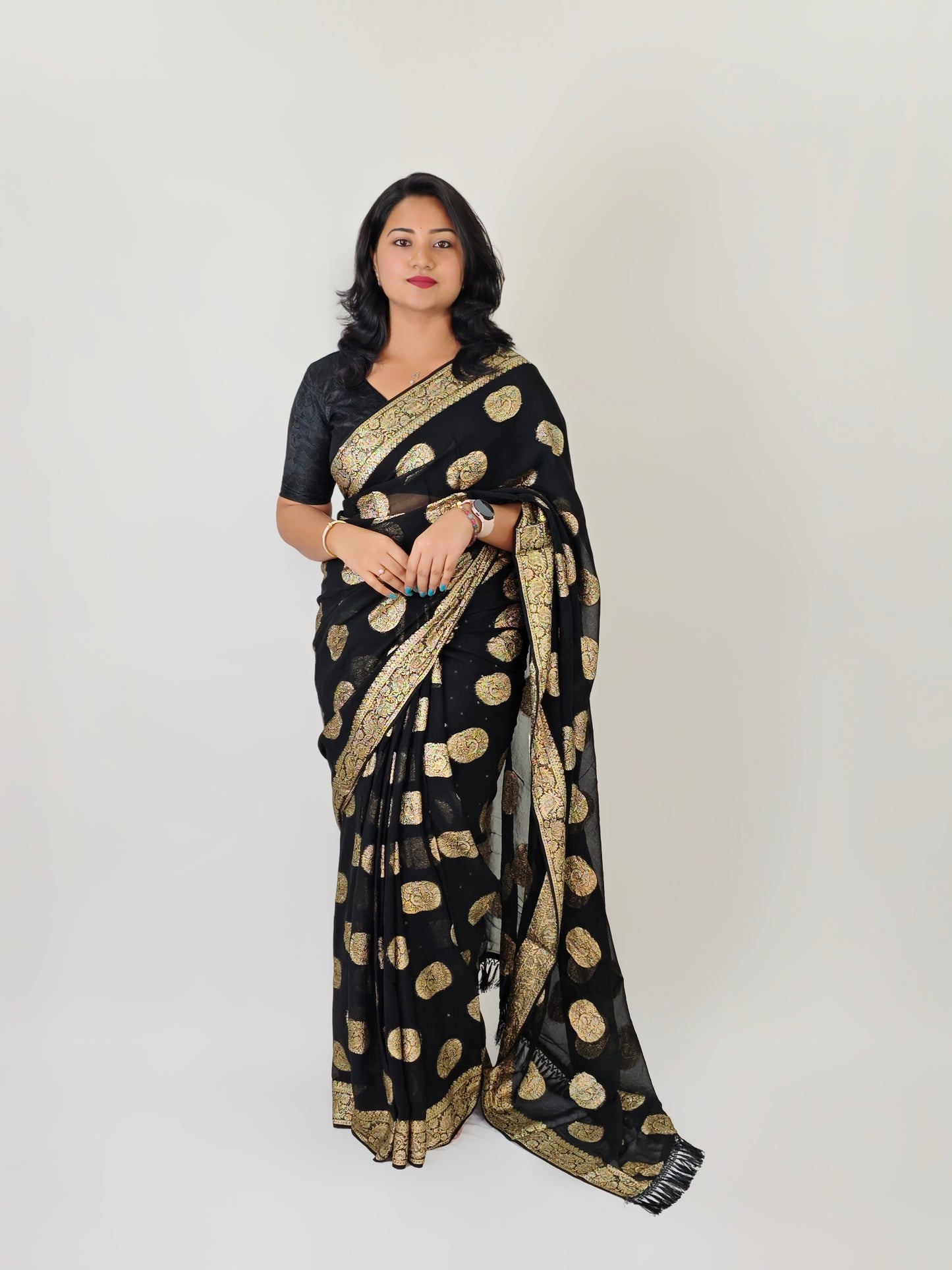 Pure Viscose Georgette Sarees