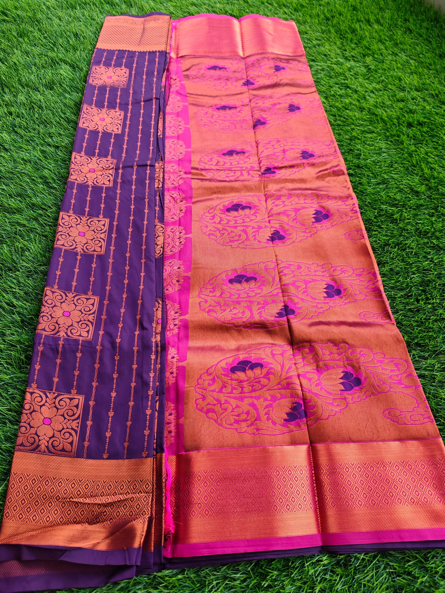 Regal Revarie Dharmavaram Style Meena Soft Silk Sarees