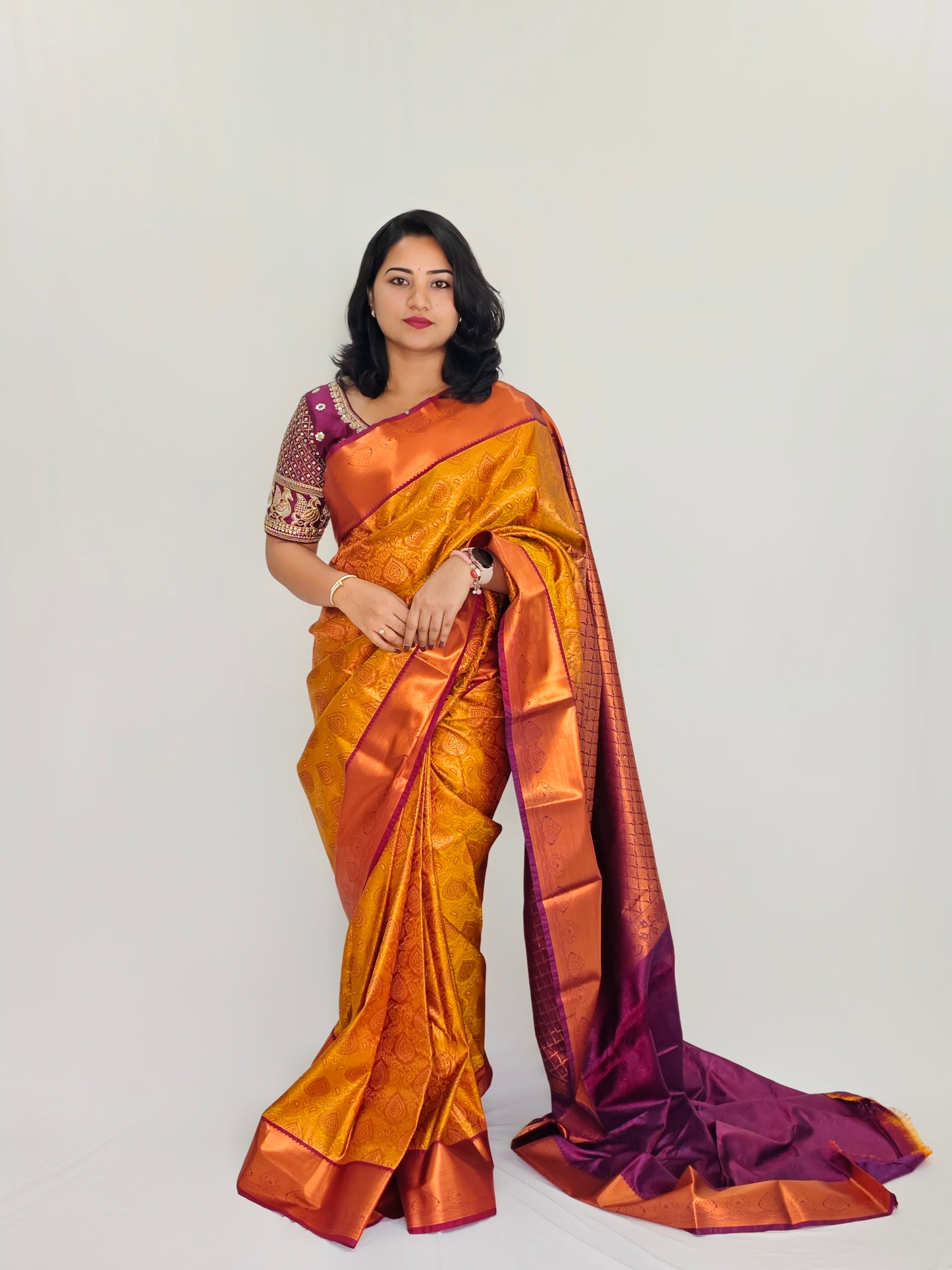 Charm on a Budget: Unveil Affordable Elegance with our Bridal Kanchipuram Sarees
