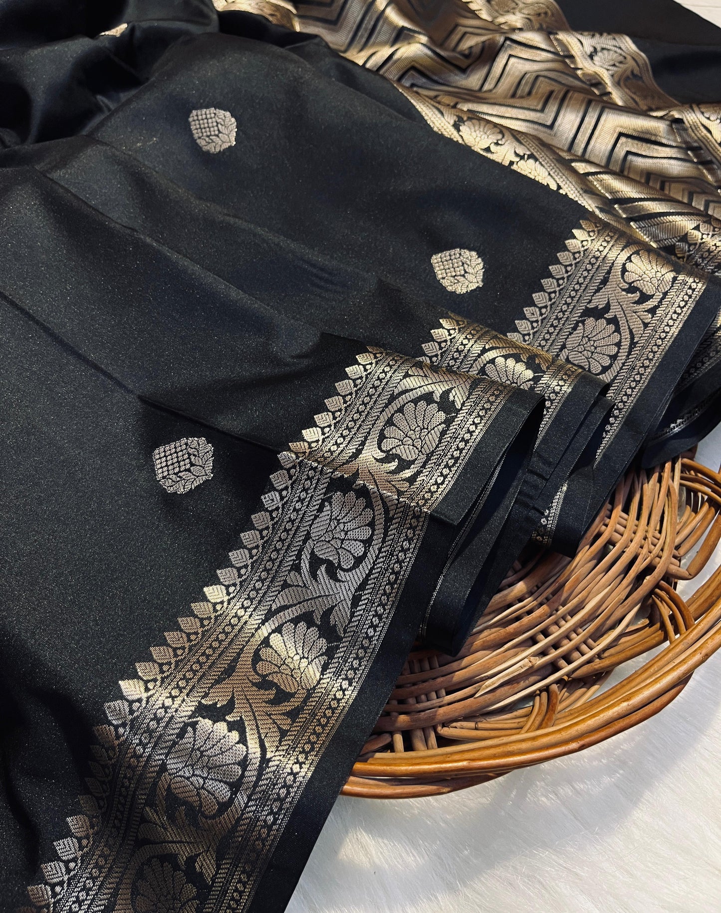 Silky Banarasi Semi Katan Soft Silk Saree